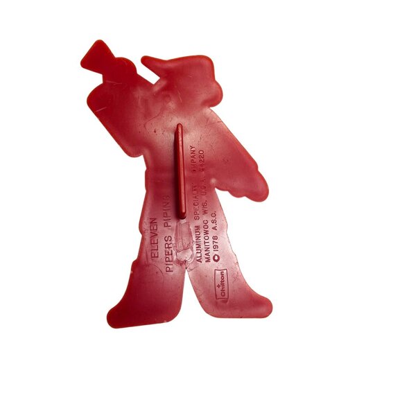 Eleven Pipers Piping Song Holiday Christmas Cookie Cutter Vintage 1978 Chilton - Picture 3 of 6